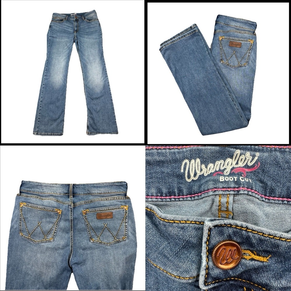 Wrangler Retro Bootcut Jeans Low Rise  Denim Size 15x34